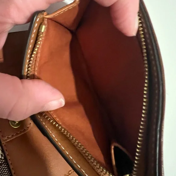 Coach Brown and White Wallets with Signature Monogram - Picture 4 of 6